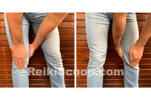 knees secondary reiki hand position