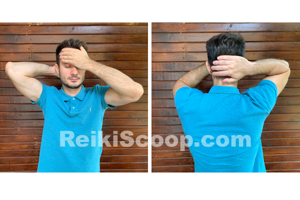second reiki hand position