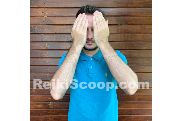 third reiki hand position