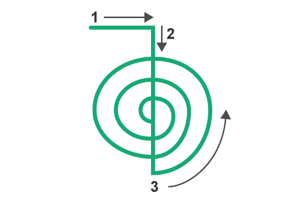 How to draw Cho Ku Rei Reiki symbol